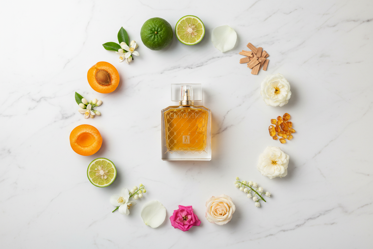 CAROLINA with Fragrance Notes on Marble